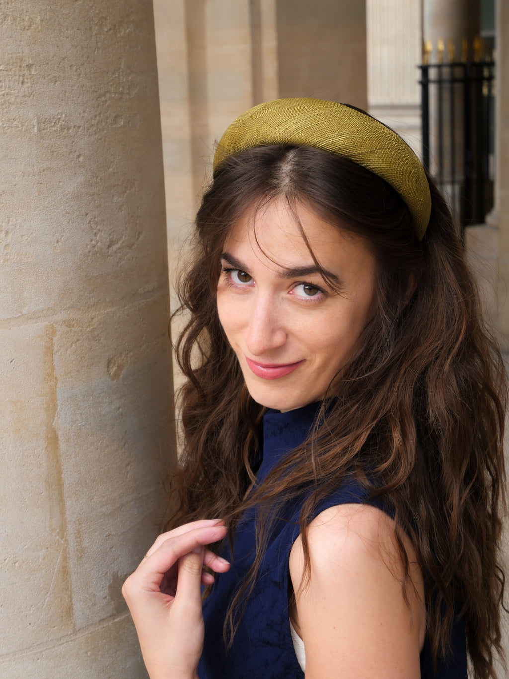 Le Signature Sinamay Vert Olive - Taille M
