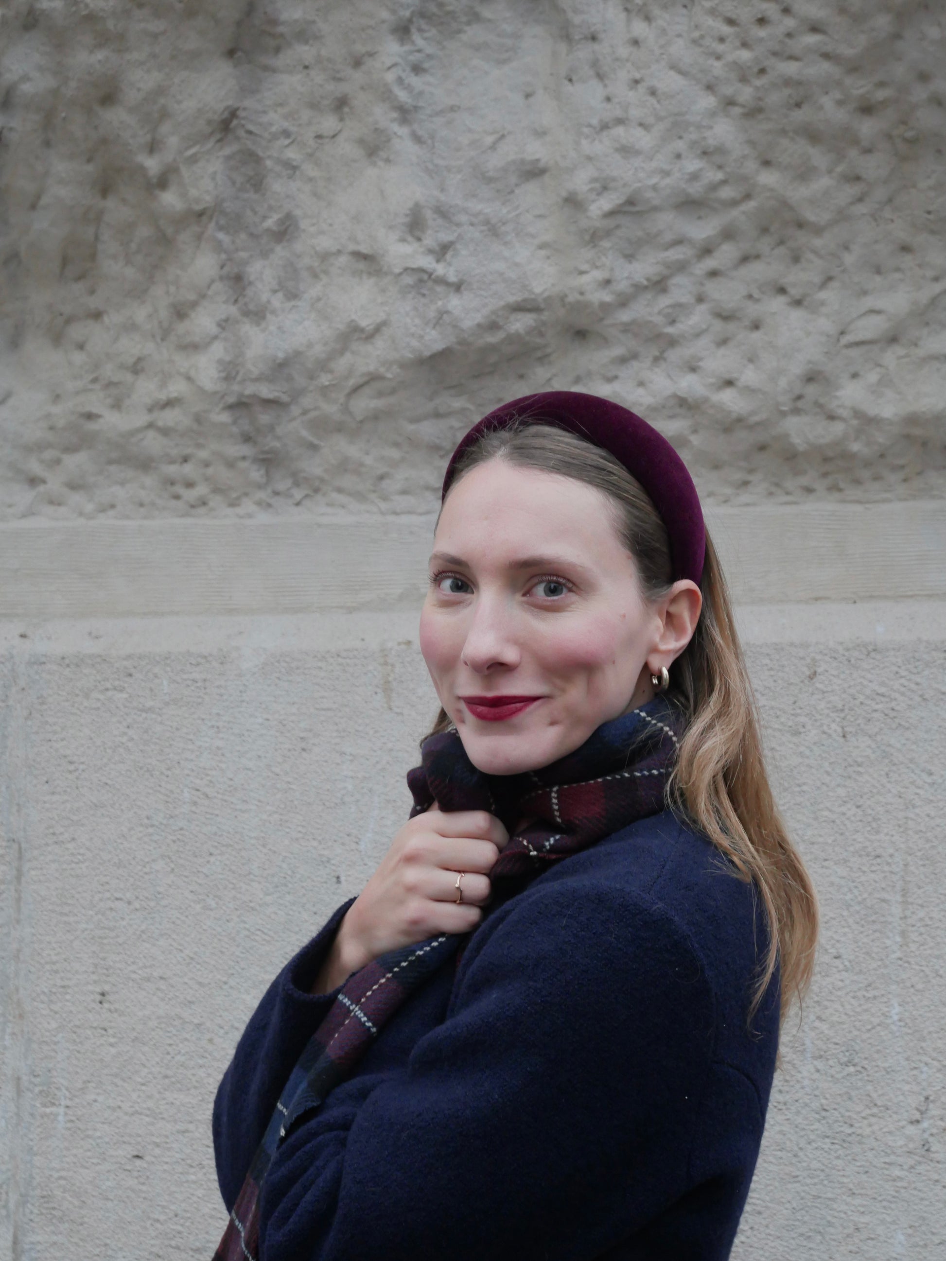 Le Signature Velours Rouge Bordeaux - Taille M