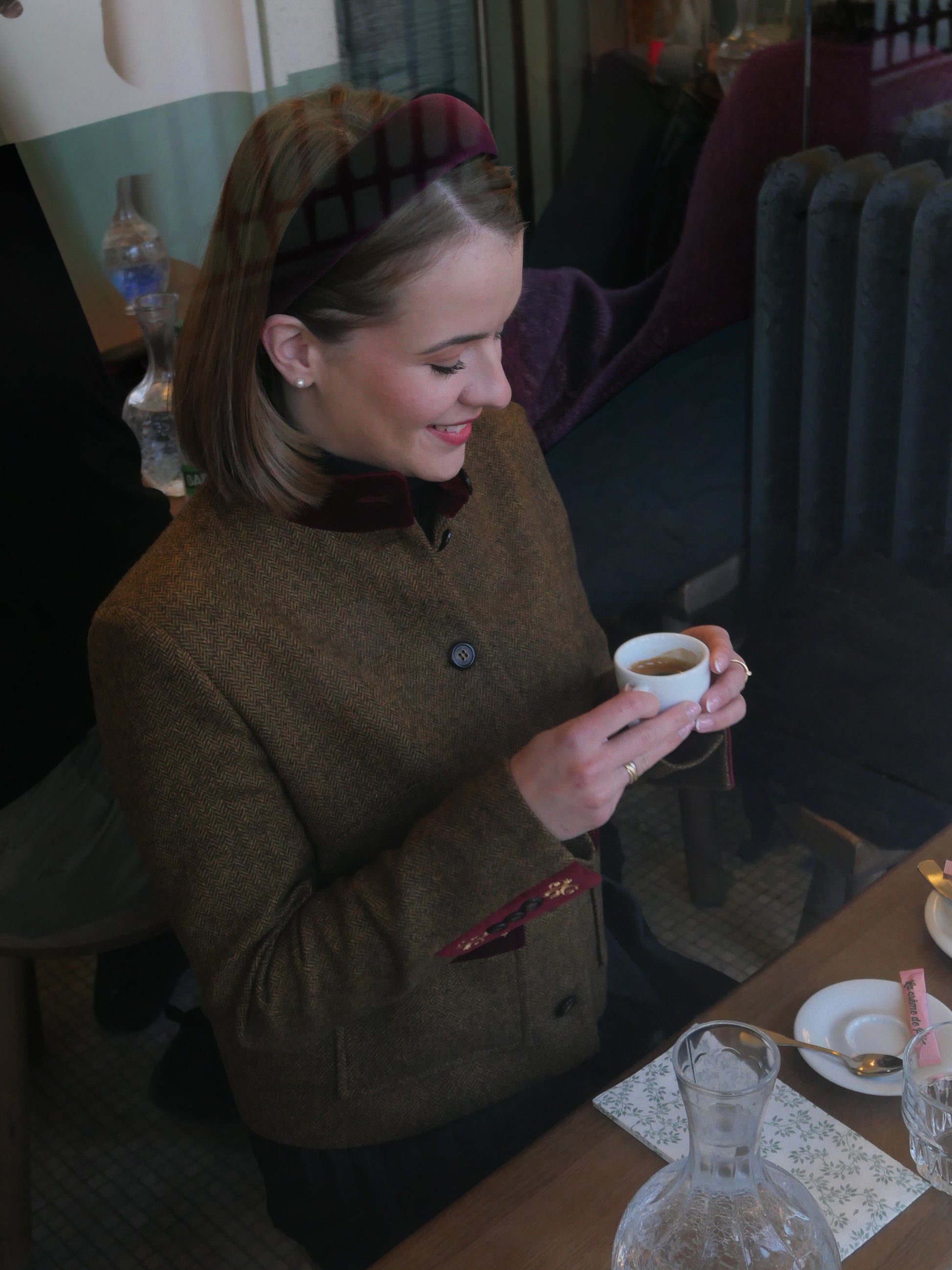 Le Signature Velours Rouge Bordeaux - Taille M