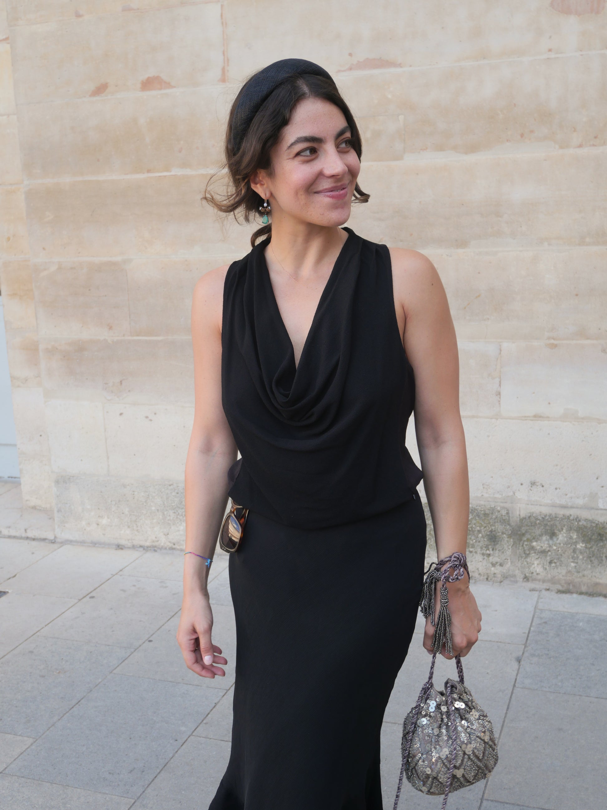 Le Signature Sinamay Noir - Taille M