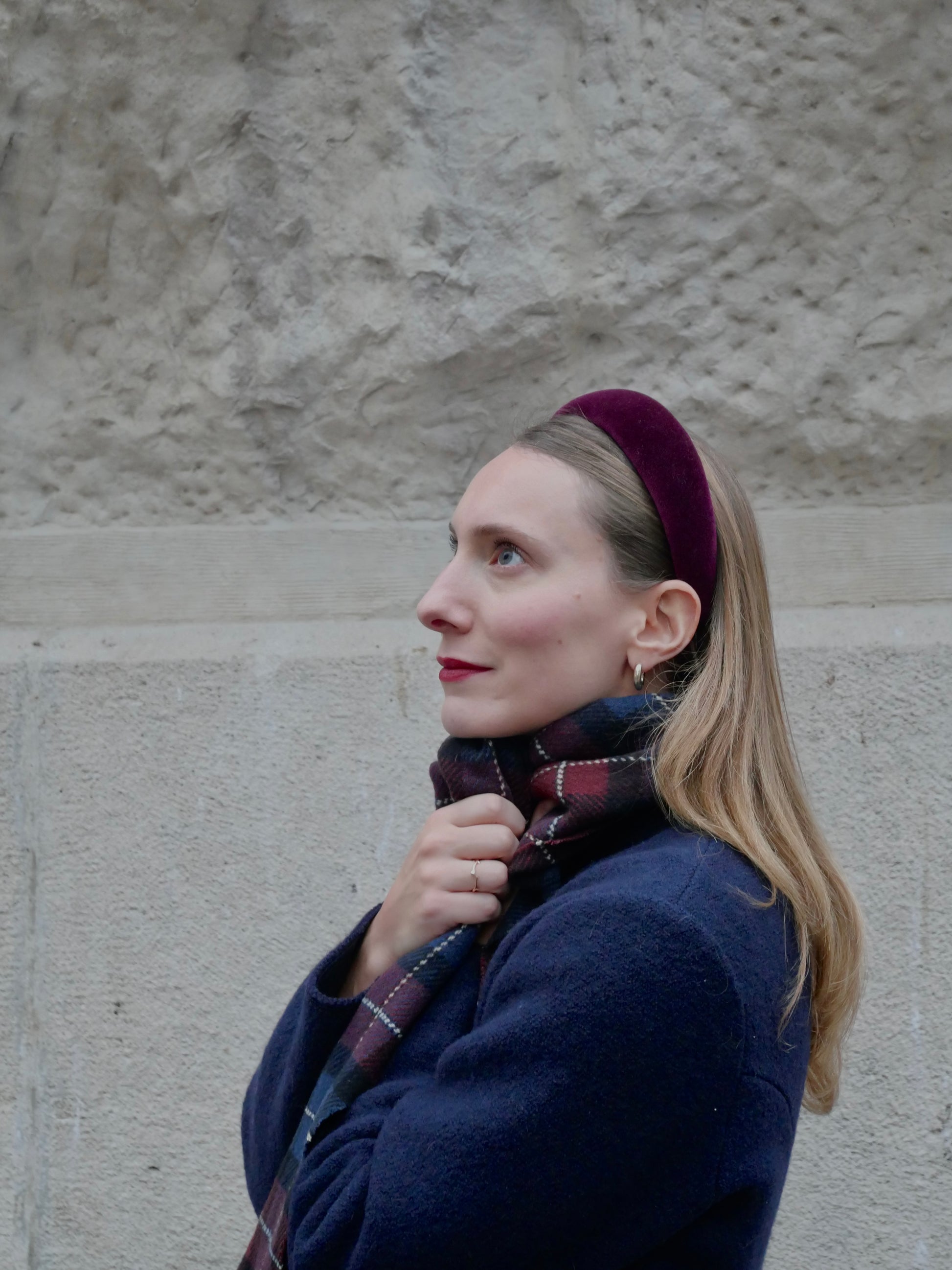 Le Signature Velours Rouge Bordeaux - Taille M