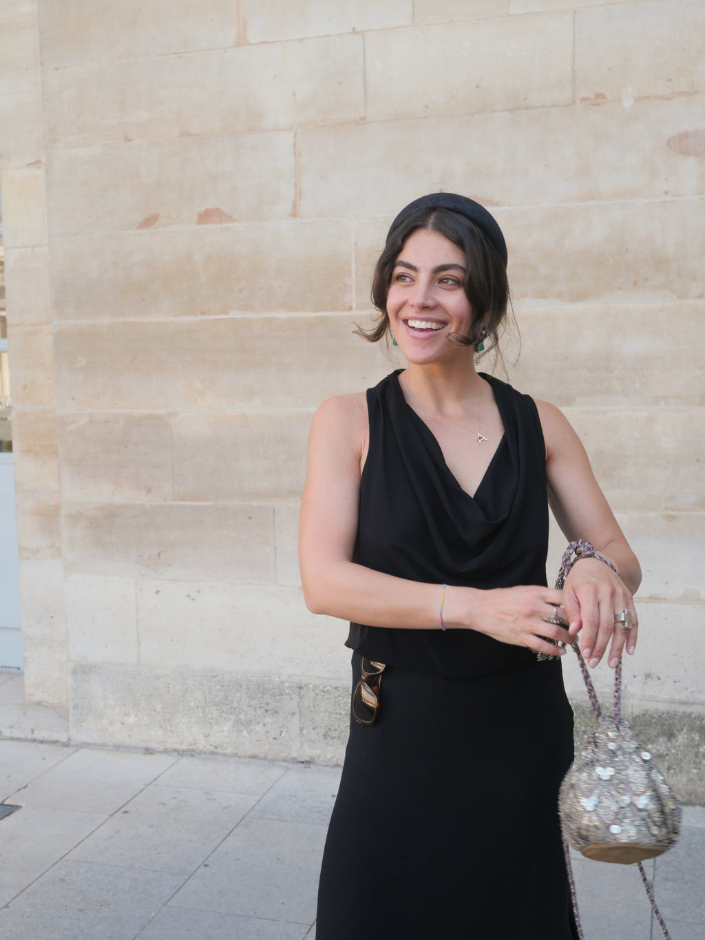 Le Signature Sinamay Noir - Taille M