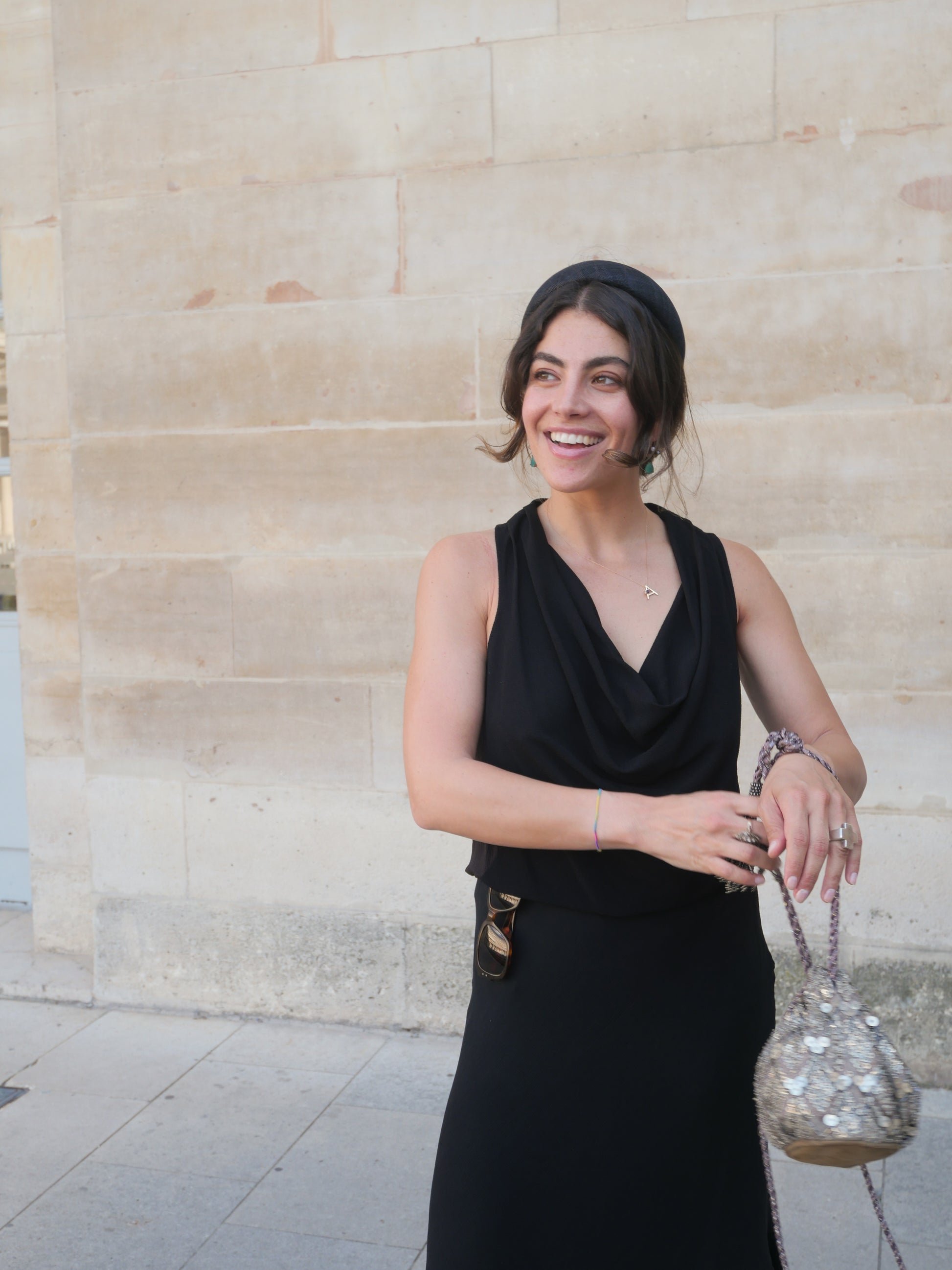 Le Signature Sinamay Noir - Taille M