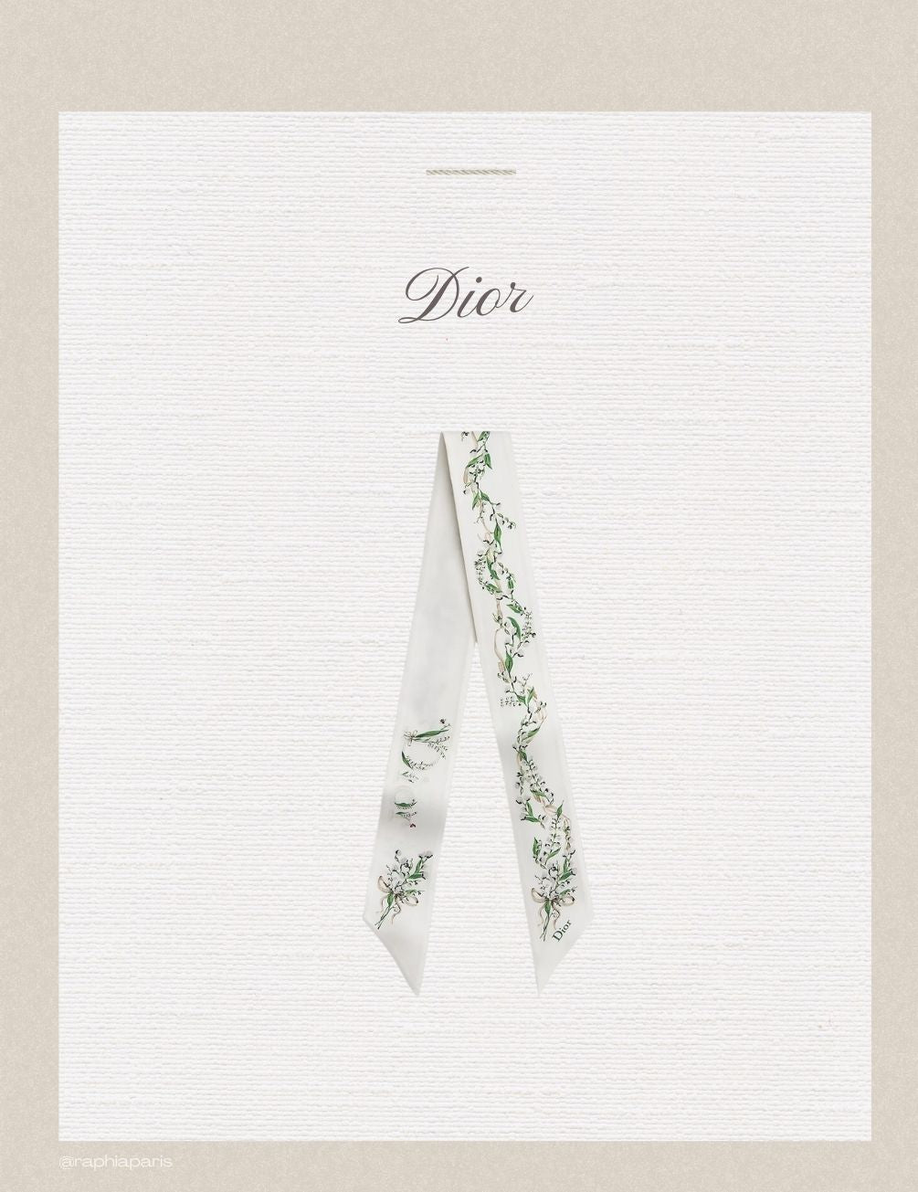 Foulard élégant en soie blanc