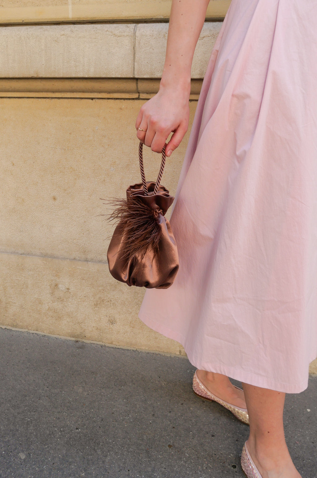 mini sac mariage personnalisable en crepe satin raphia paris