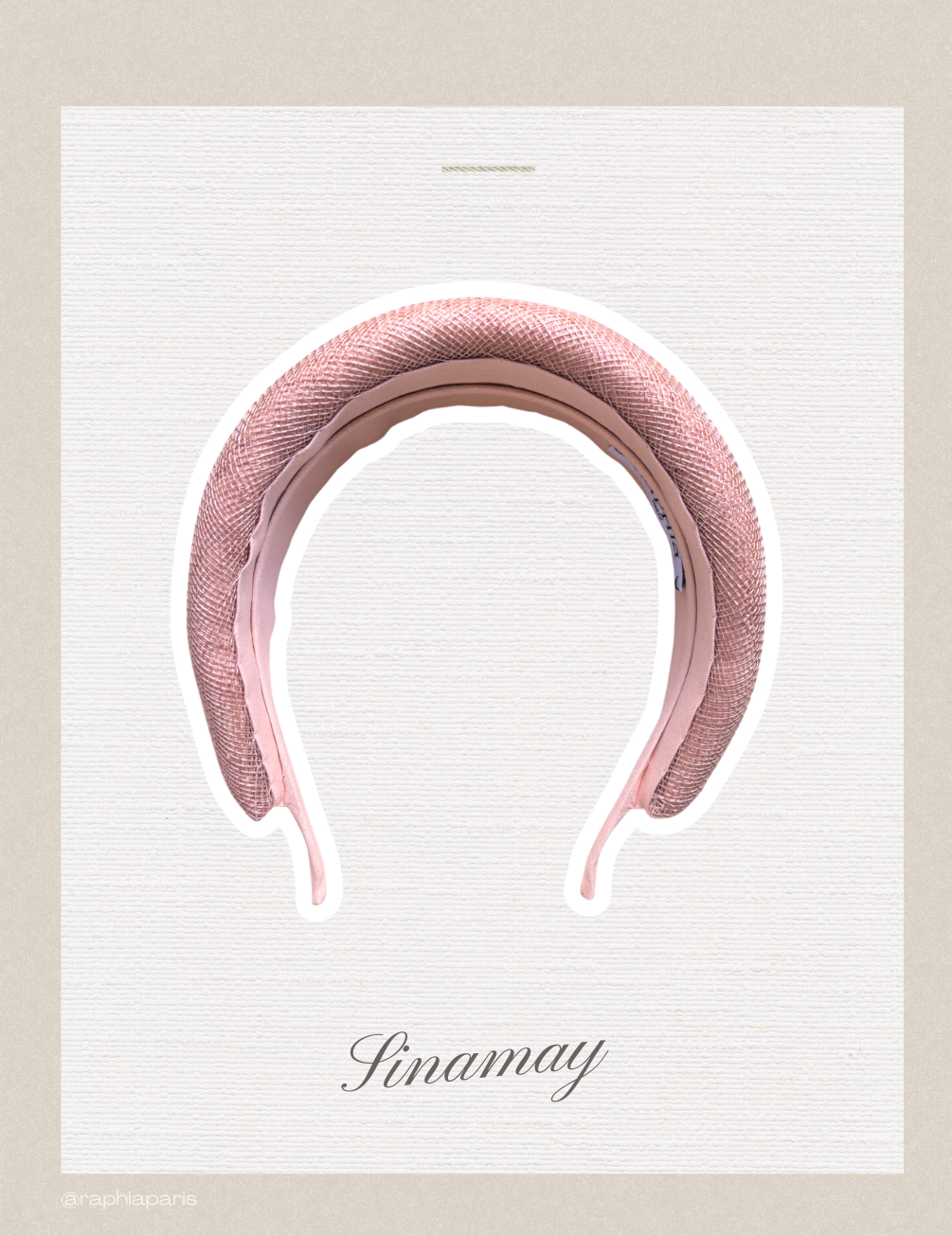 Le Couture Sinamay Rose - Taille L
