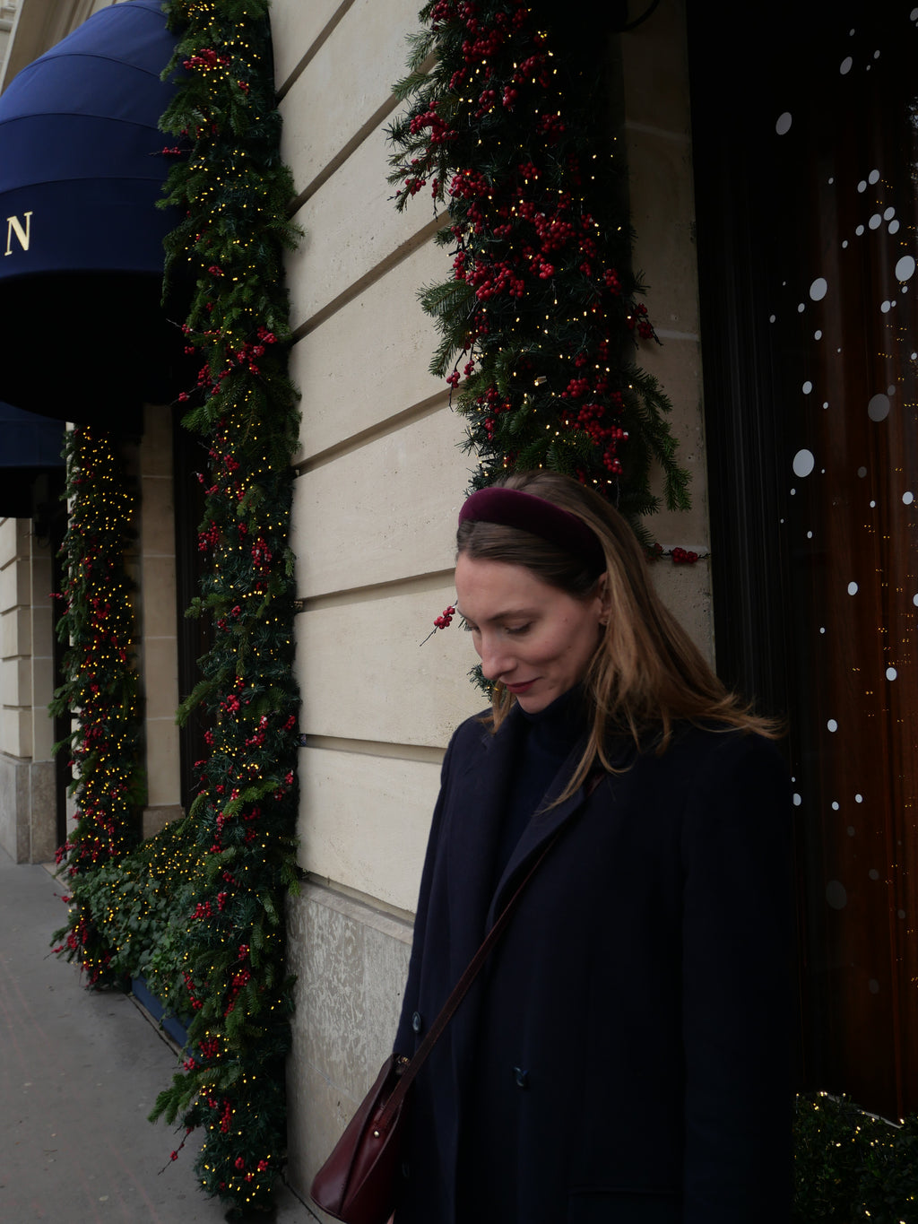 Serre-tête élégant Raphia Paris pour les fêtes d’hiver