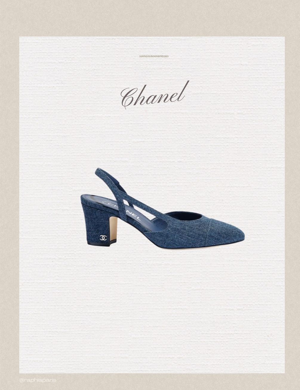 Souliers slingback chic décontractée en jean